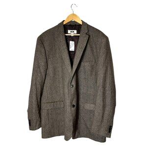 NWT Joseph Abboud Mens Heritage Blazer 3XLT Brown Herringbone Wool